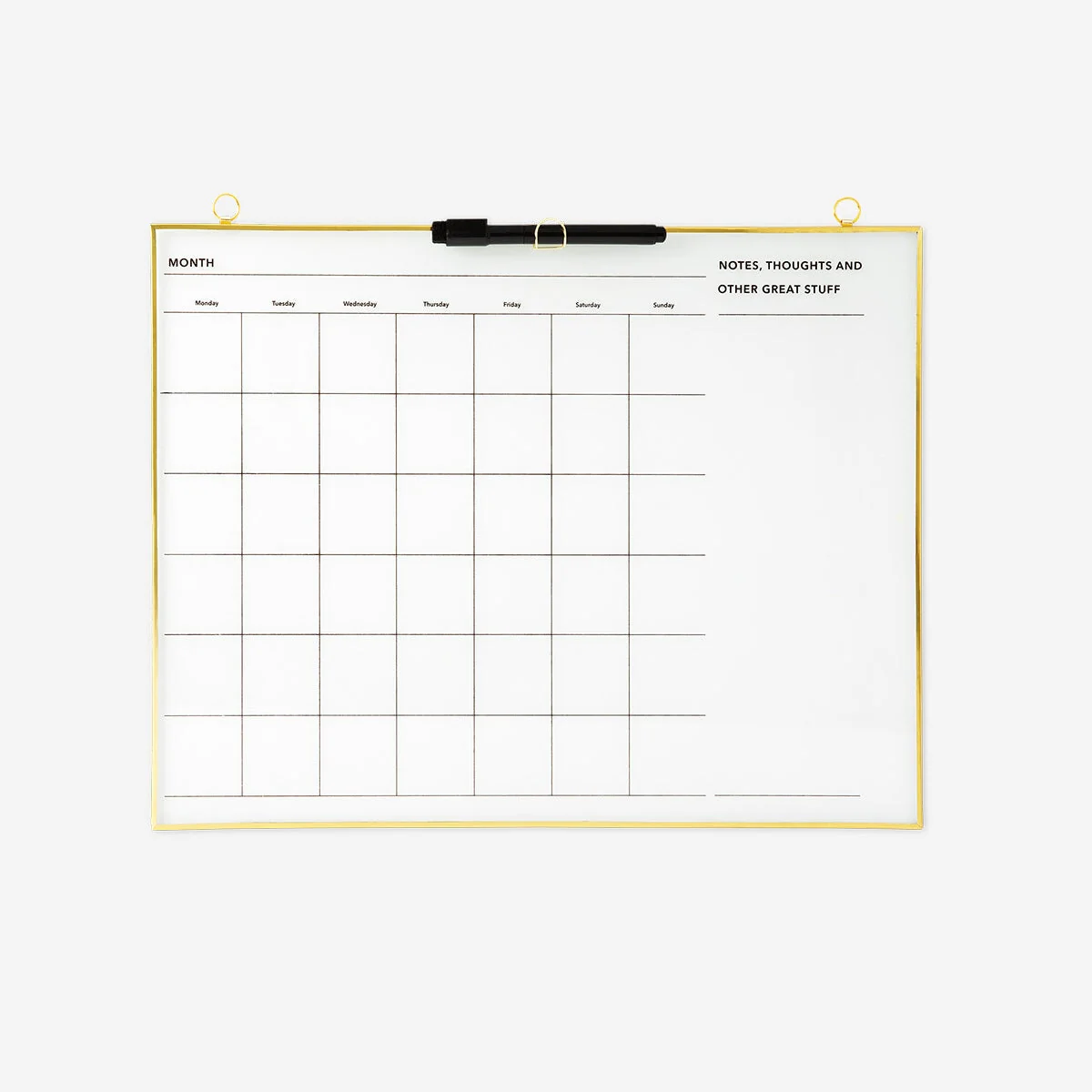 Planner board. With marker