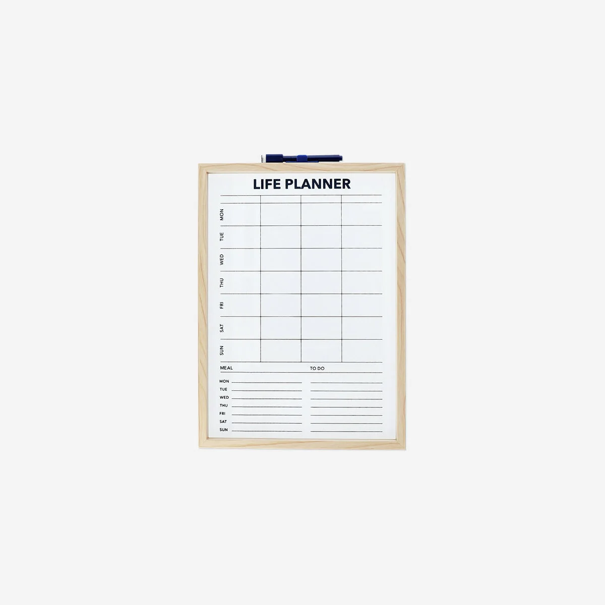 Planner board with marker
