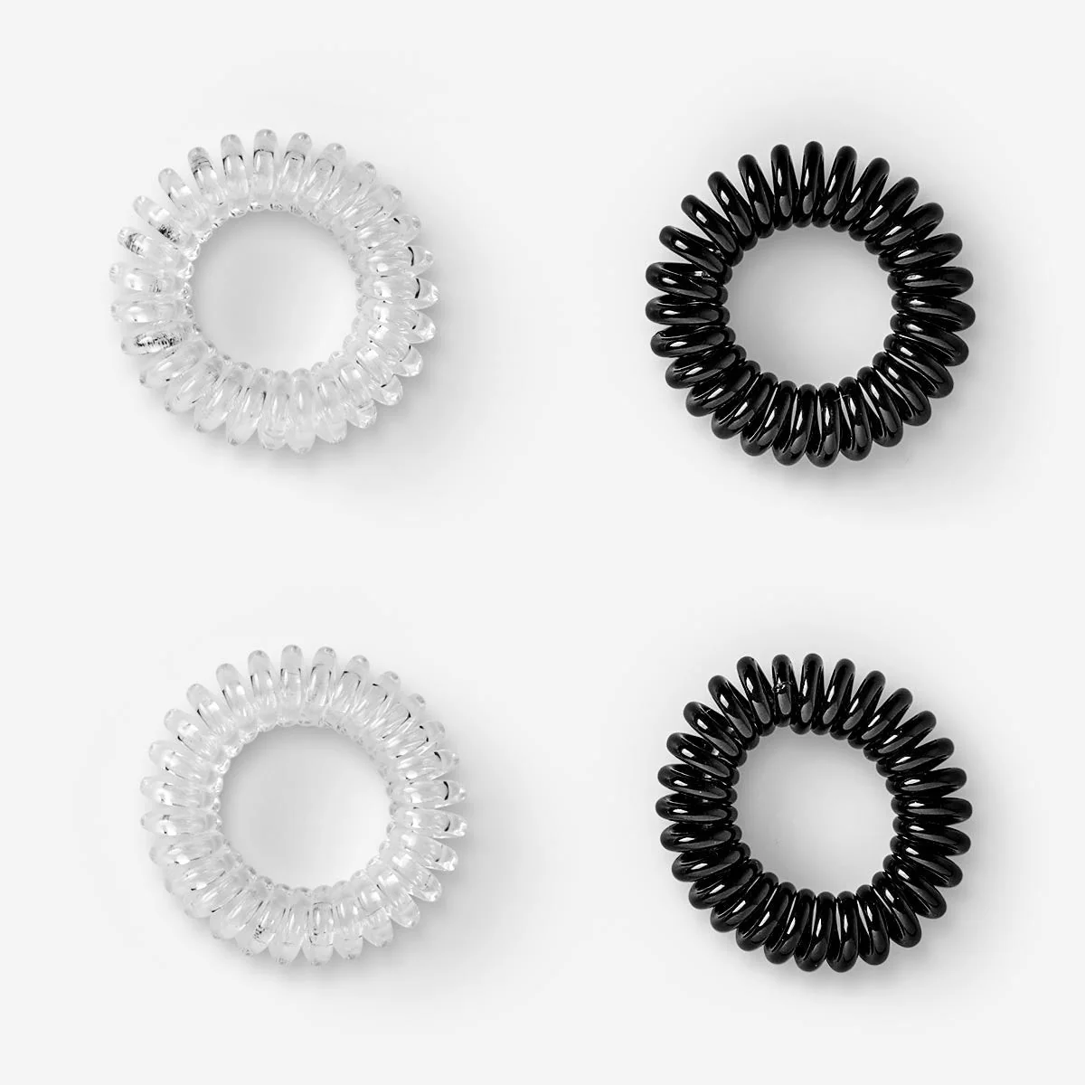 Plastic Hair Elastics - 4 pcs