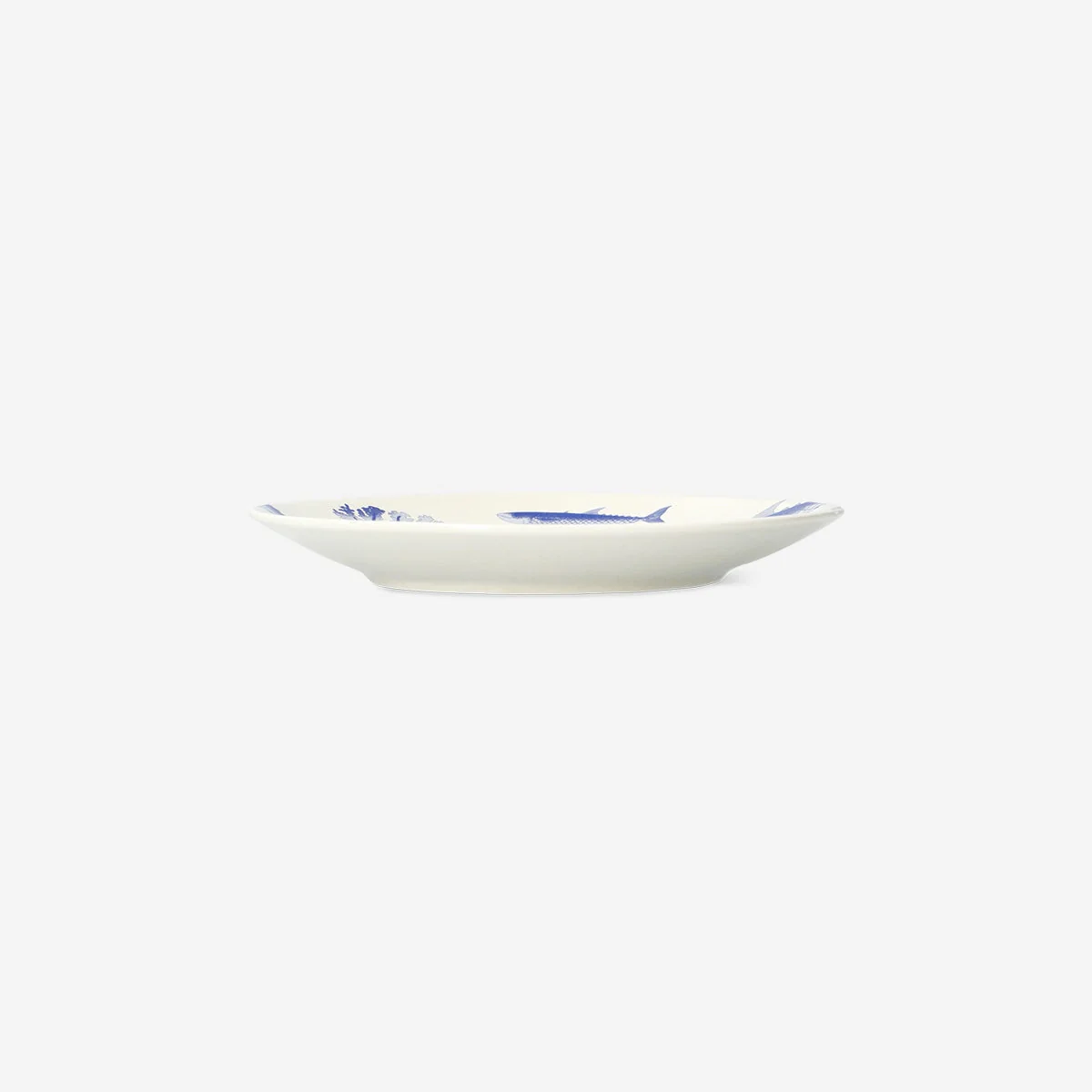 Plate with blue fish print - 15.5 cm - Image 3