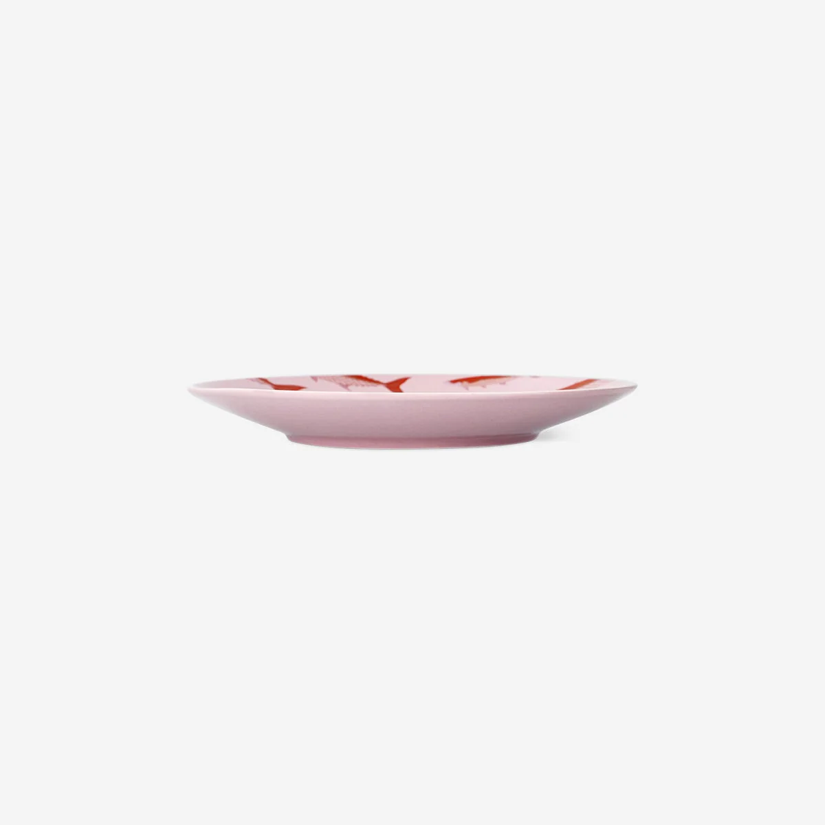 Plate with pink fish print - 20 cm - Image 3