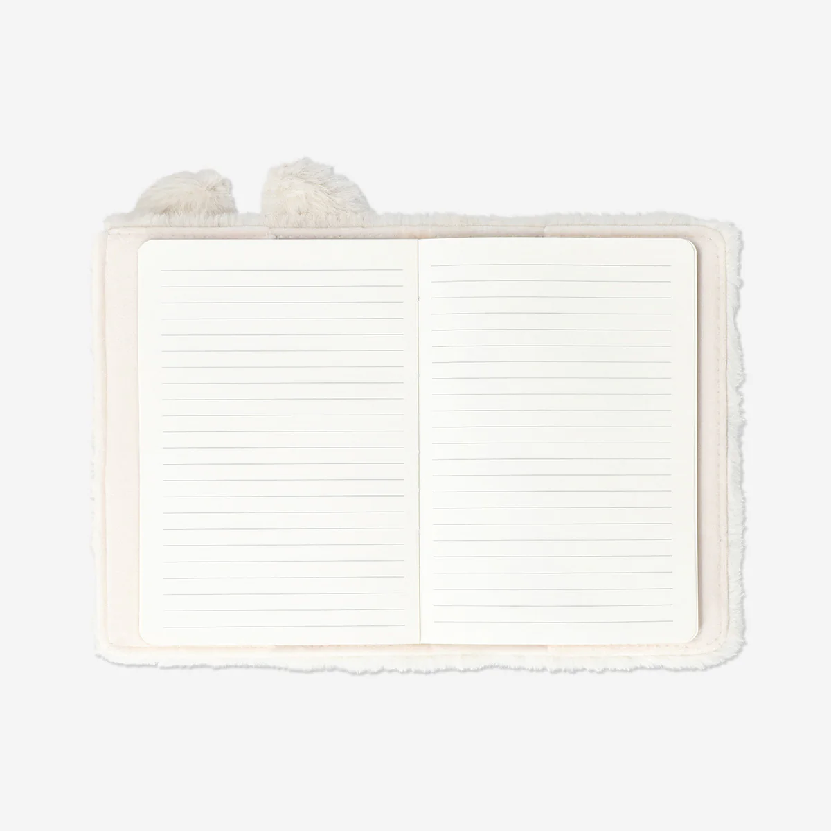 Plush bunny notebook with coloured pencils - Image 2