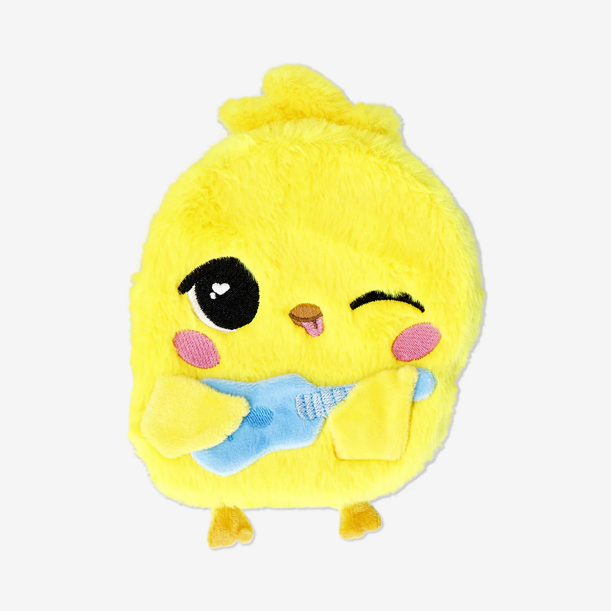 Plush chicken notebook