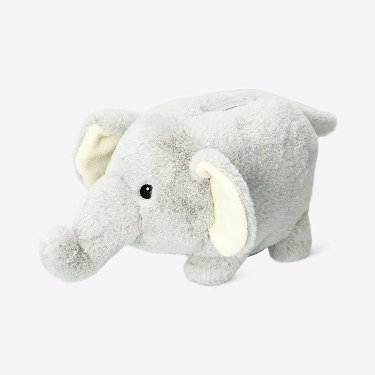 Plush elephant piggy bank