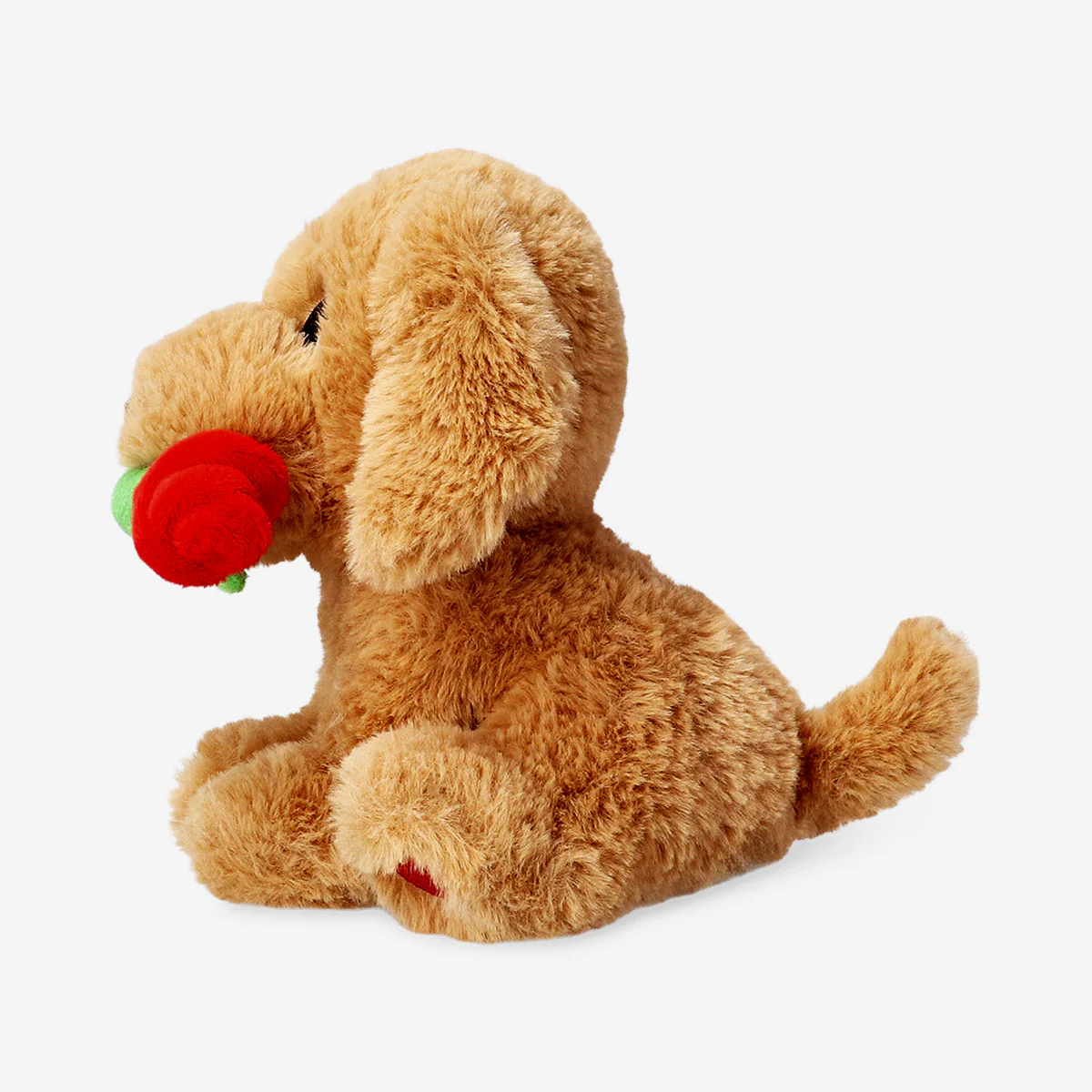 Plush toy - Brown dog with rose - Image 3
