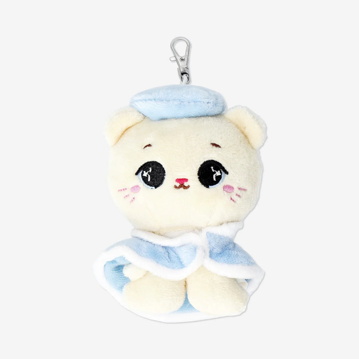 Plush toy - Cat in winter coat with key ring