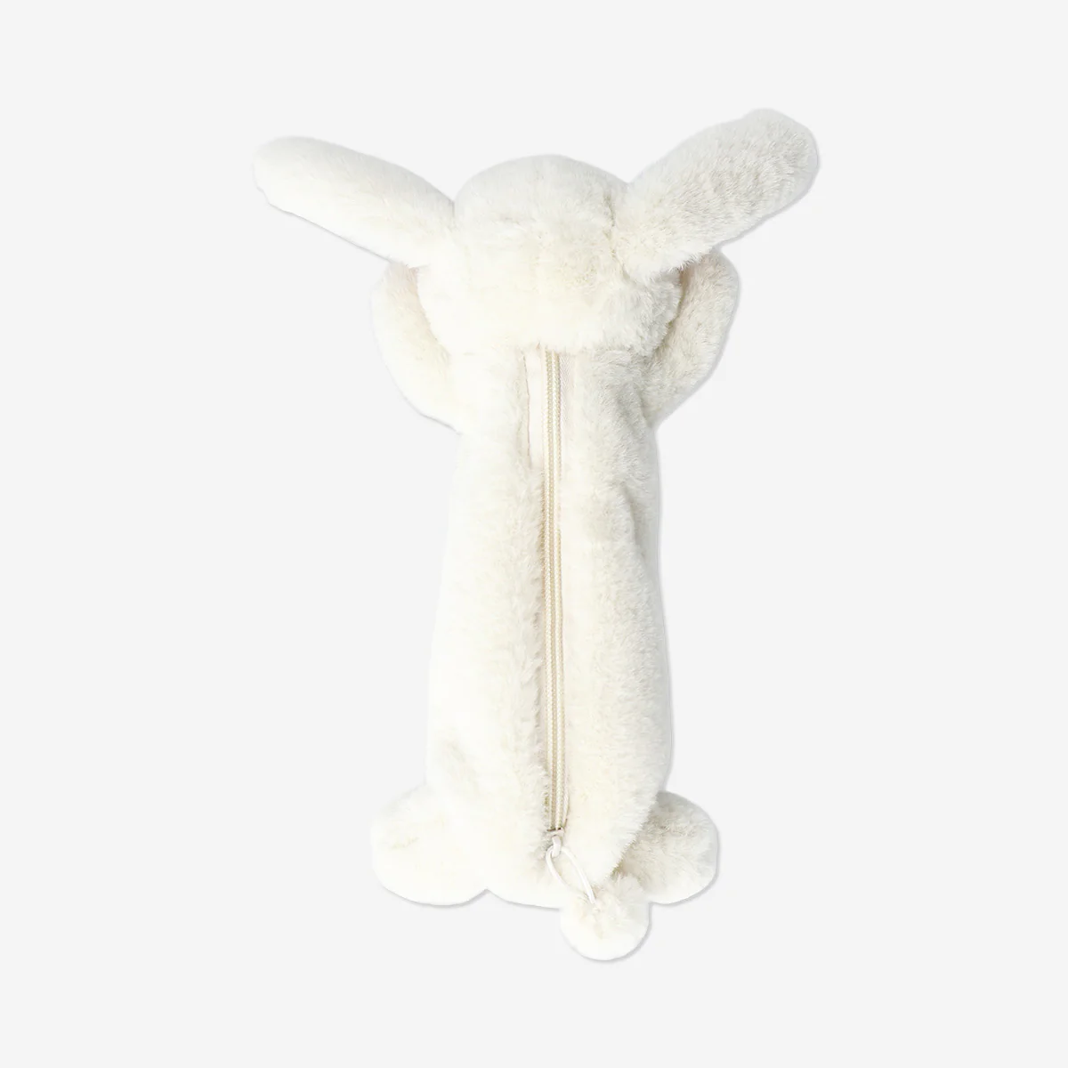 Plush white bunny pencil case - Image 2