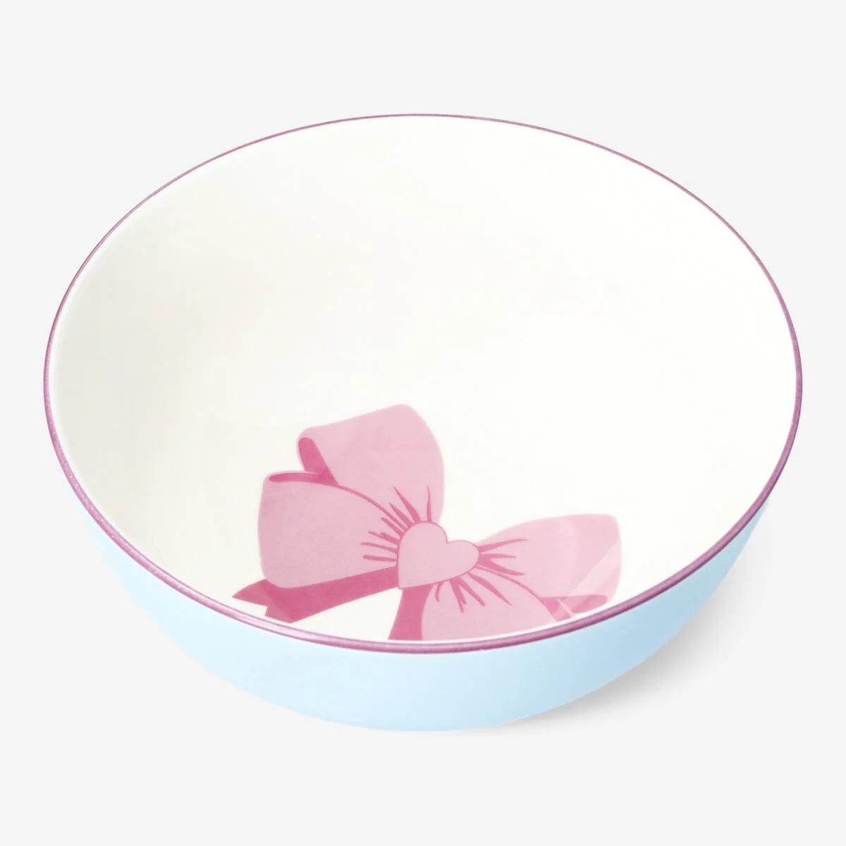 Ceramic bowl with bow