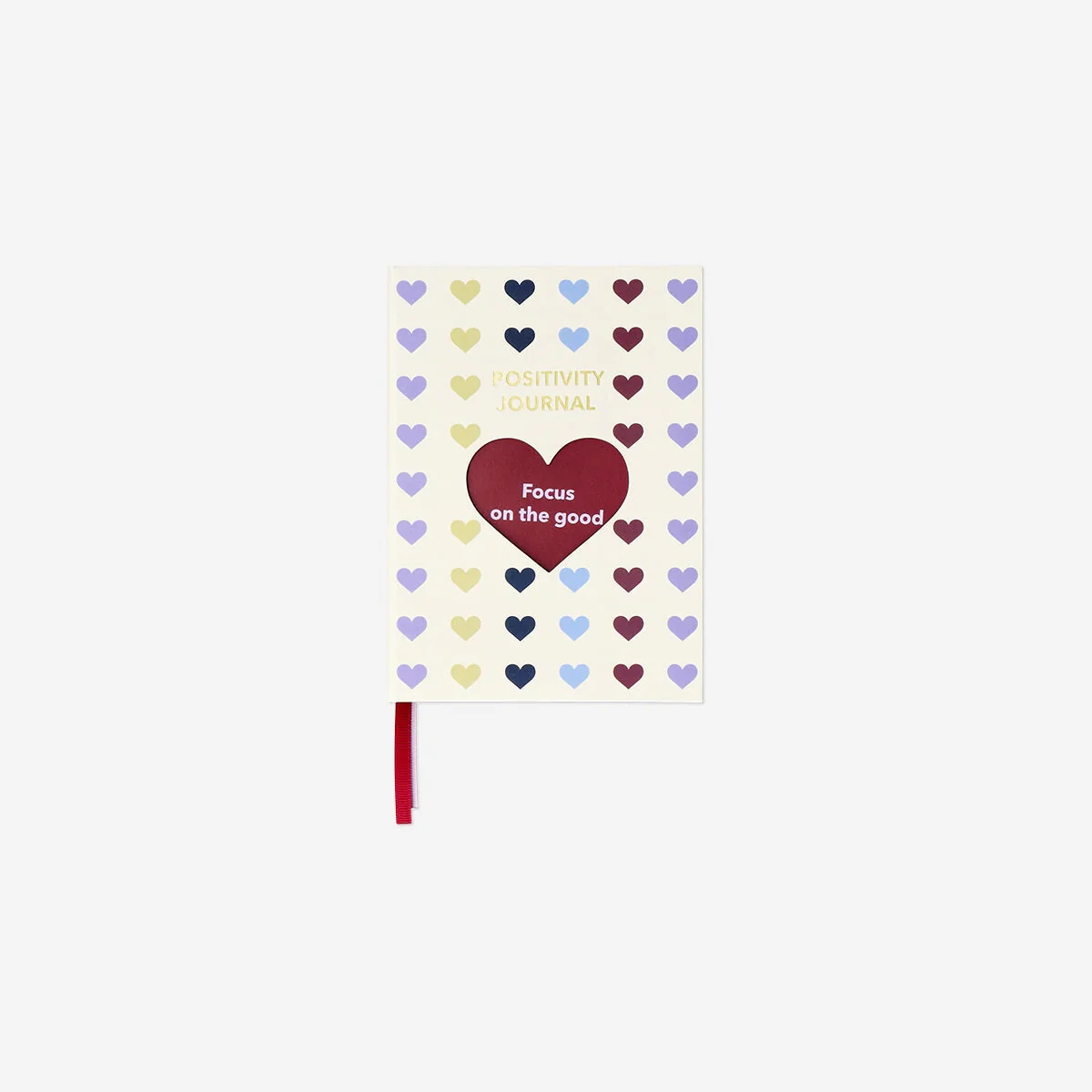 Positivity journal with hearts