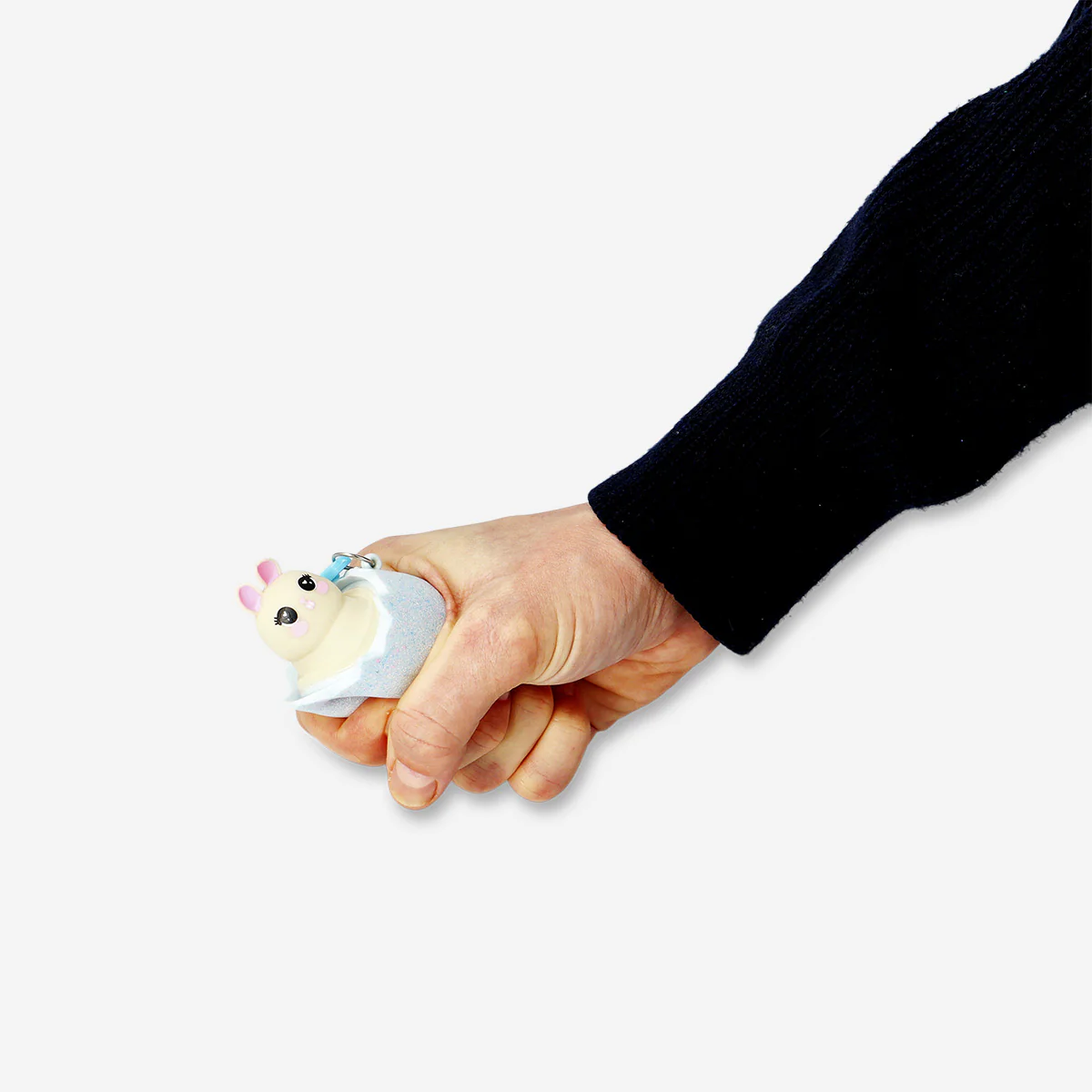 Press me toy - Easter bunny in egg key ring - Image 2