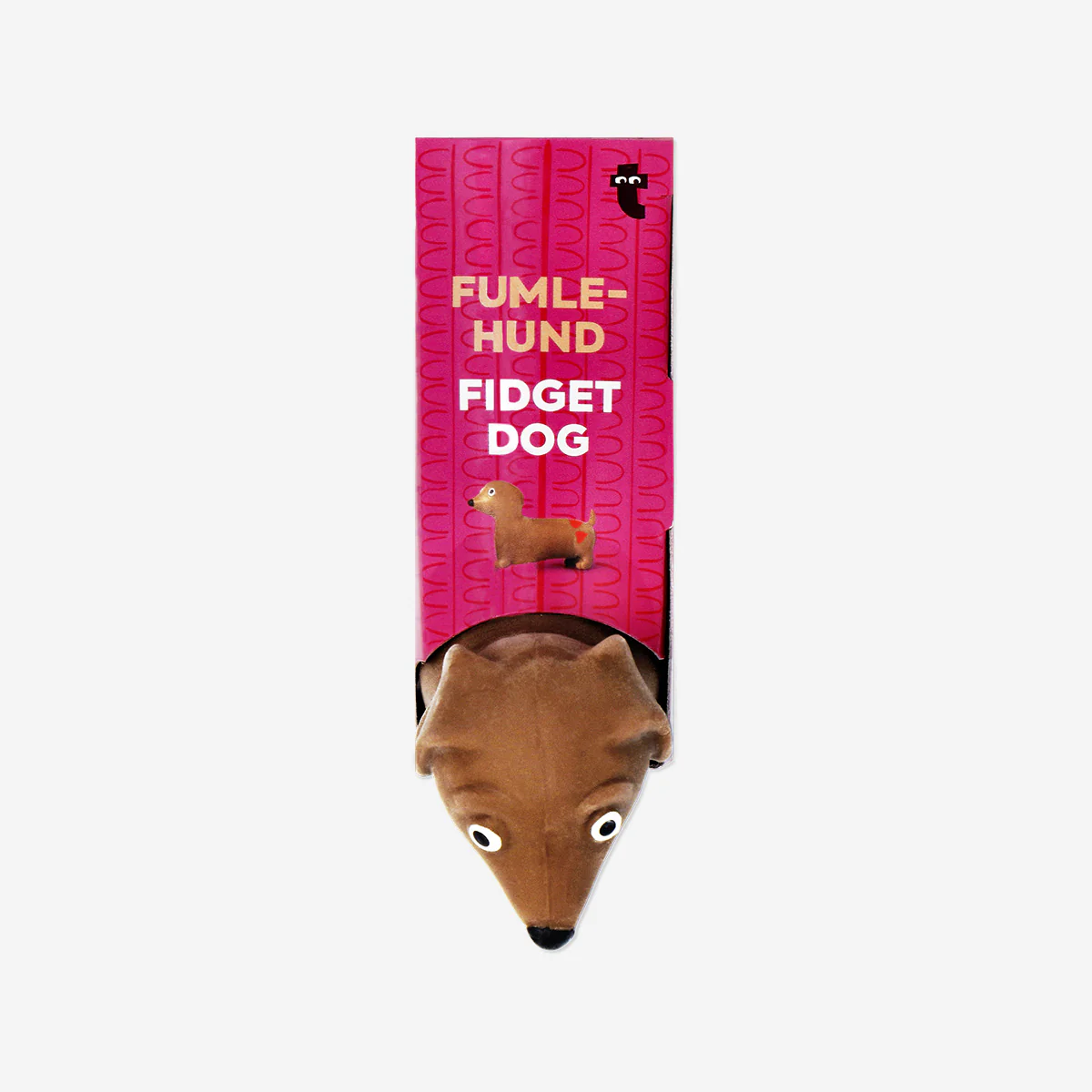 Press me toy - Sausage dog with red hearts - Image 3