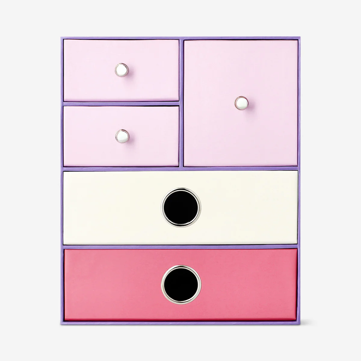 Purple desk tidy with drawers - Image 2