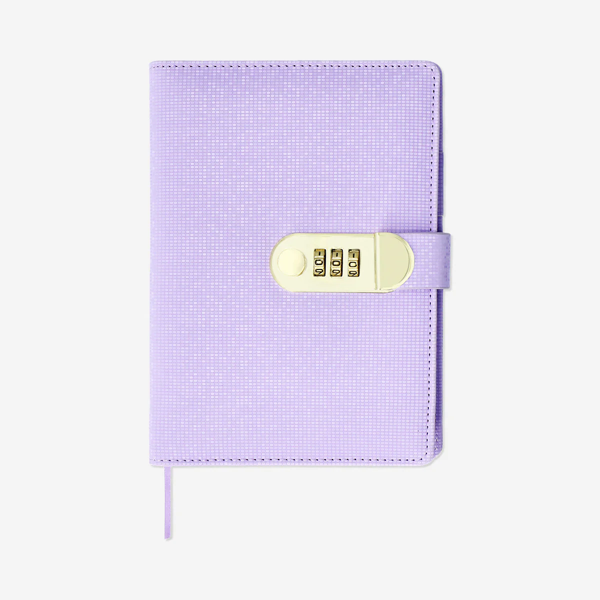 Purple diary with combination lock