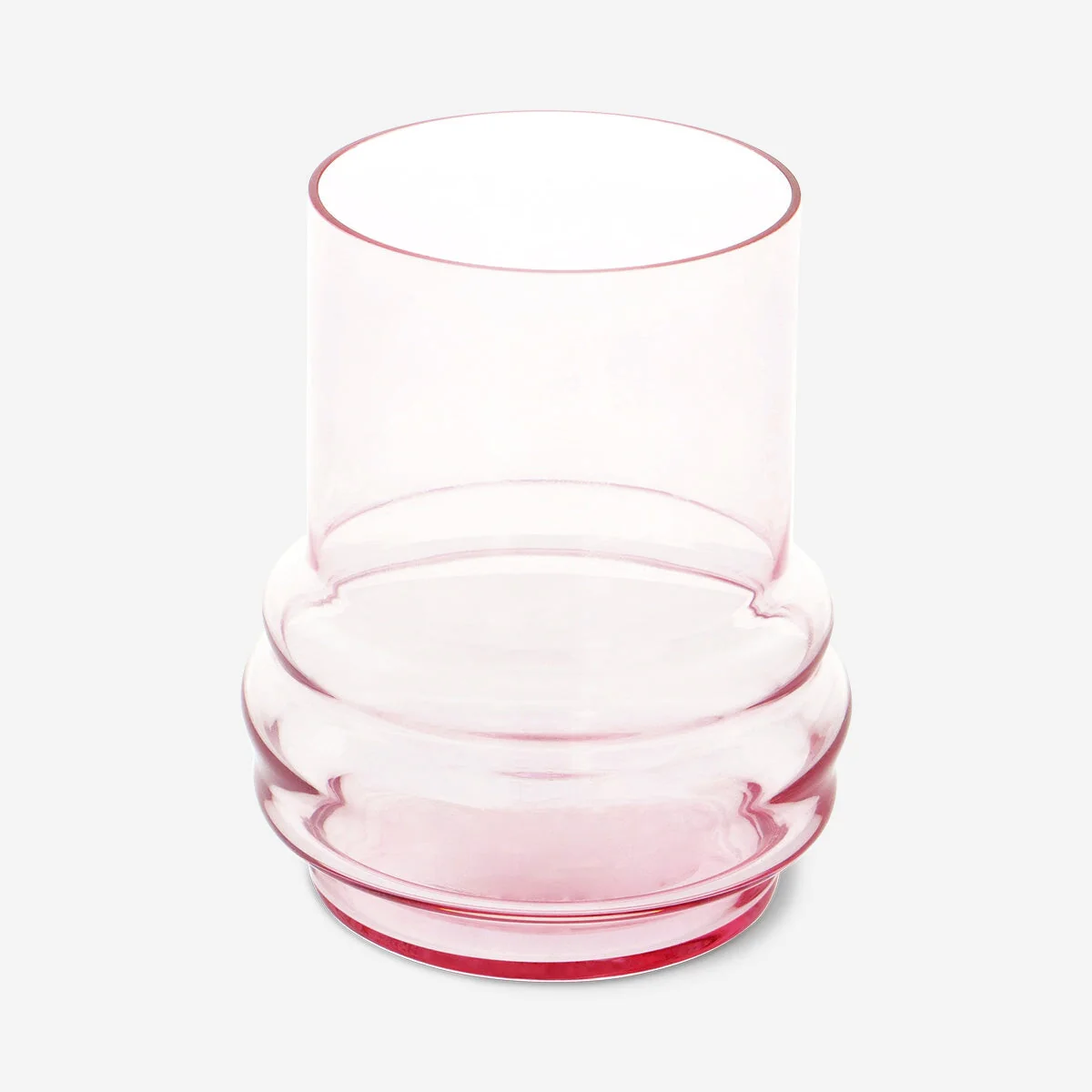 Pink glass vase - 9 cm - Image 2