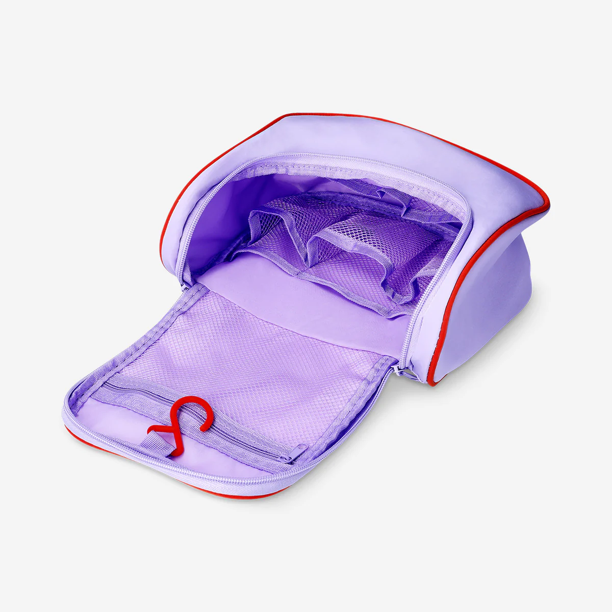 Purple toiletry bag for hanging - Image 2