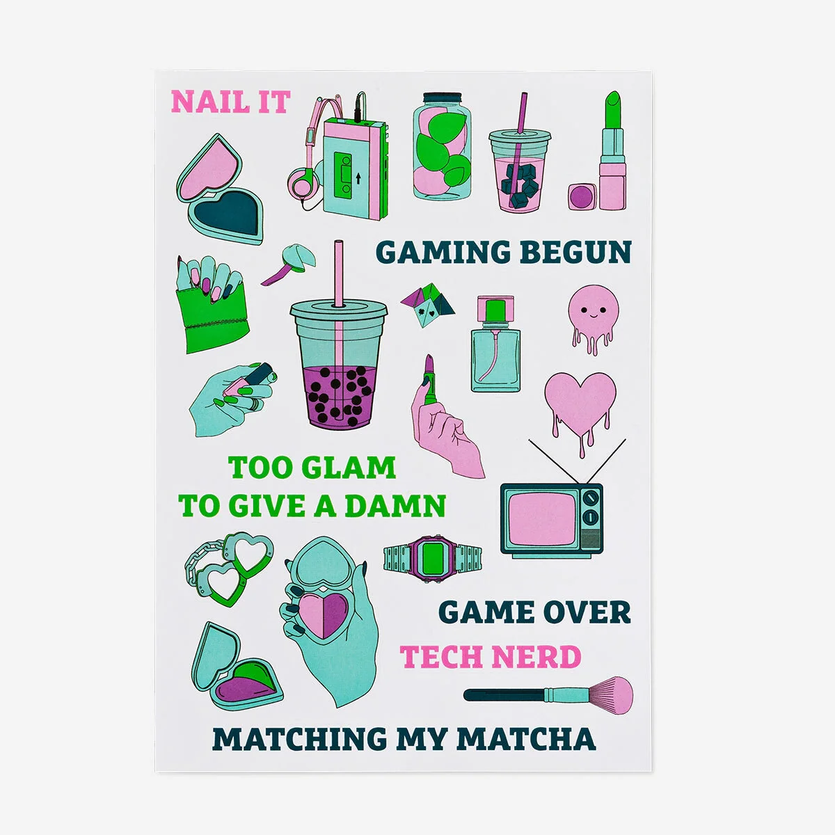 Push bin - Mug with stickers - Image 2