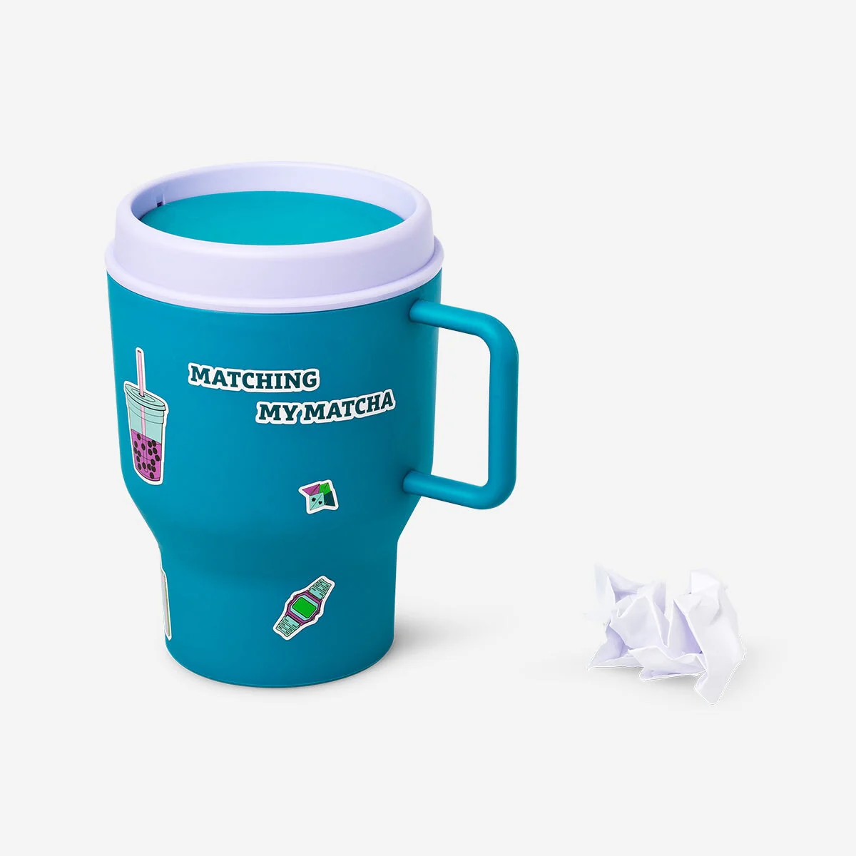 Push bin - Mug with stickers - Image 3