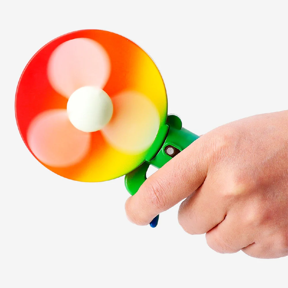 Rainbow coloured handheld fan - Image 3