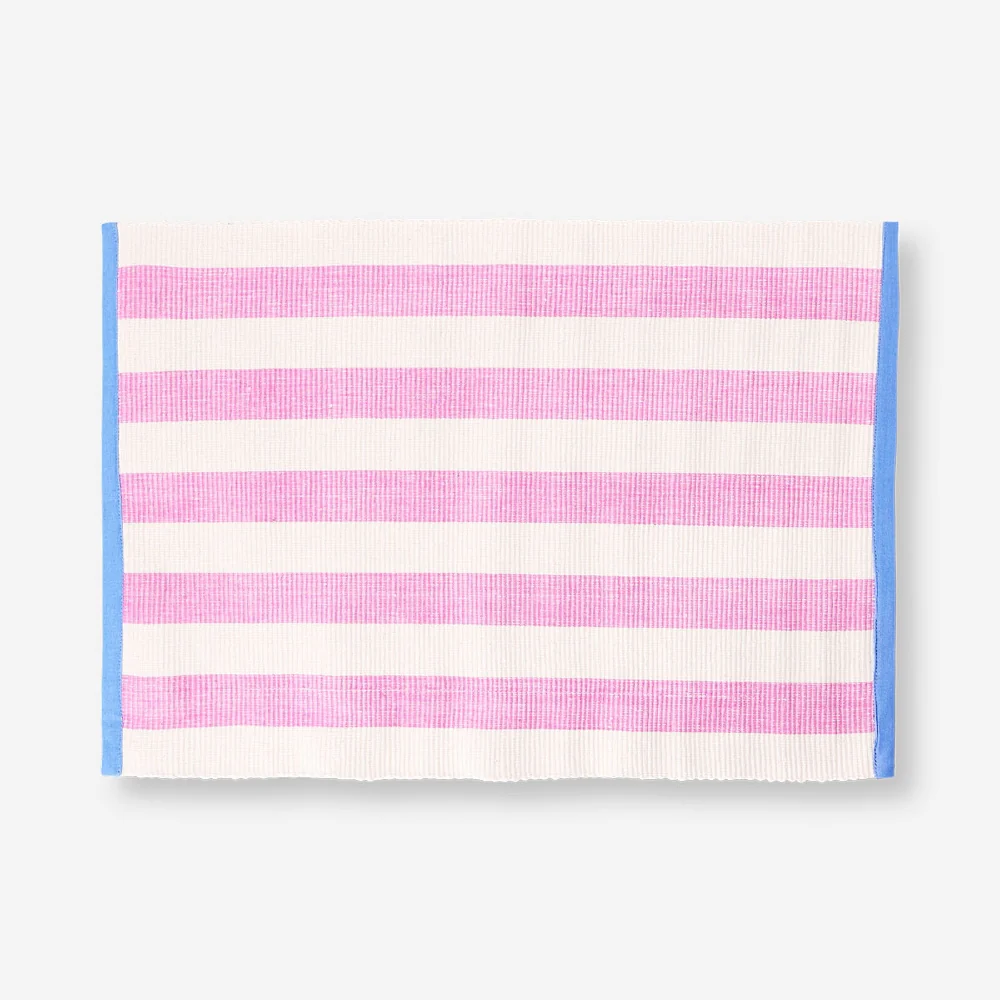 Rectangular striped placemat - 33x48 cm