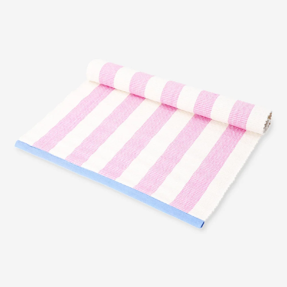 Rectangular striped placemat - 33x48 cm - Image 3