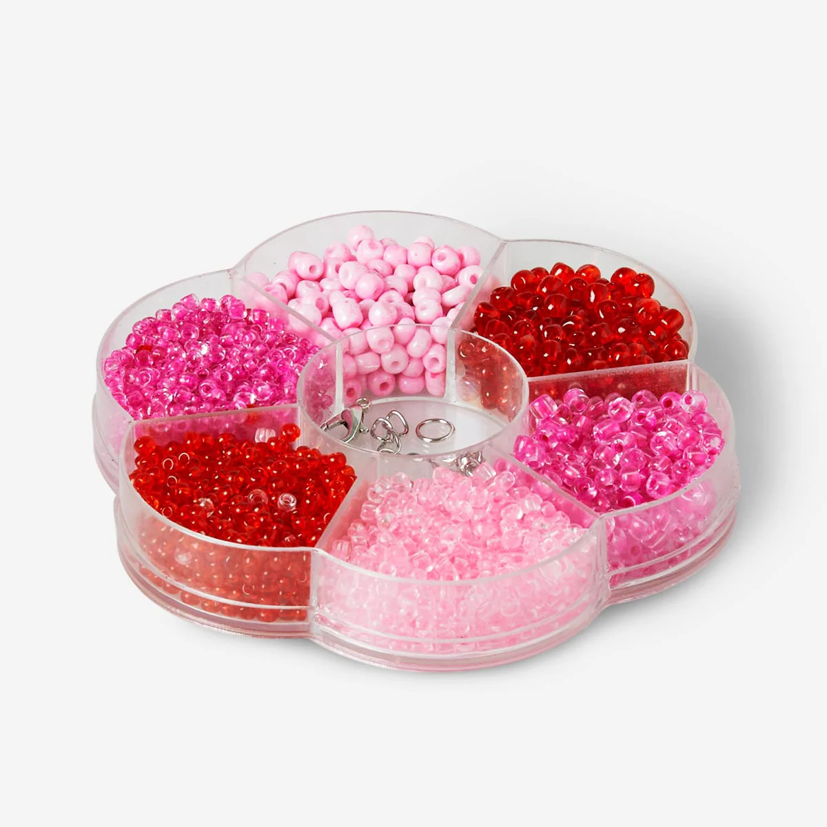 Red and Pink Glass Bead Set - Image 2