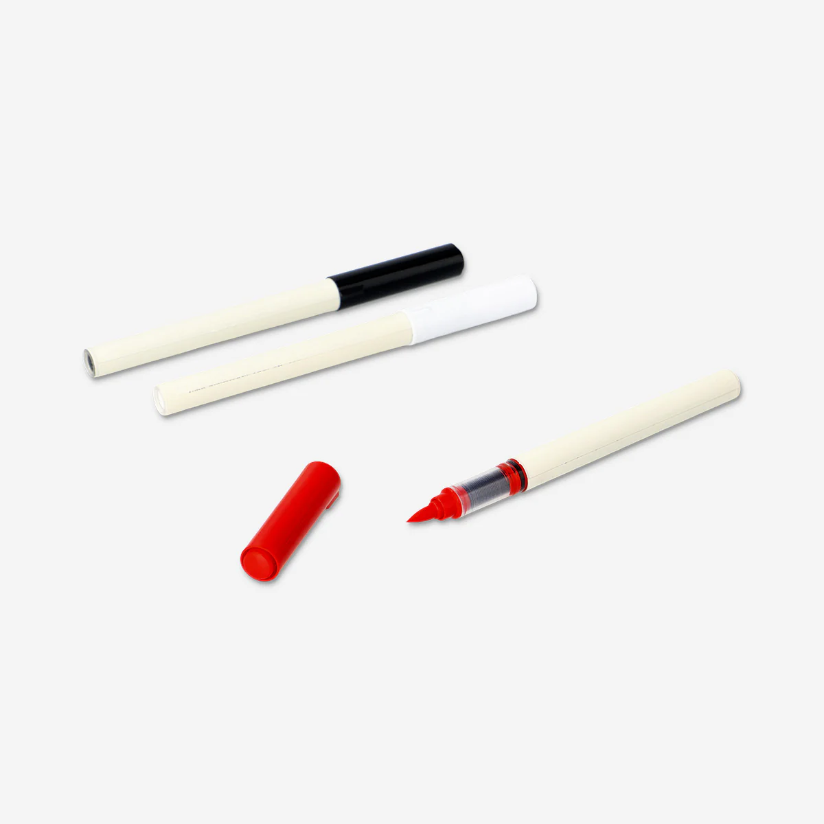Red, black, and white nail art pens - 3 pcs - Image 3