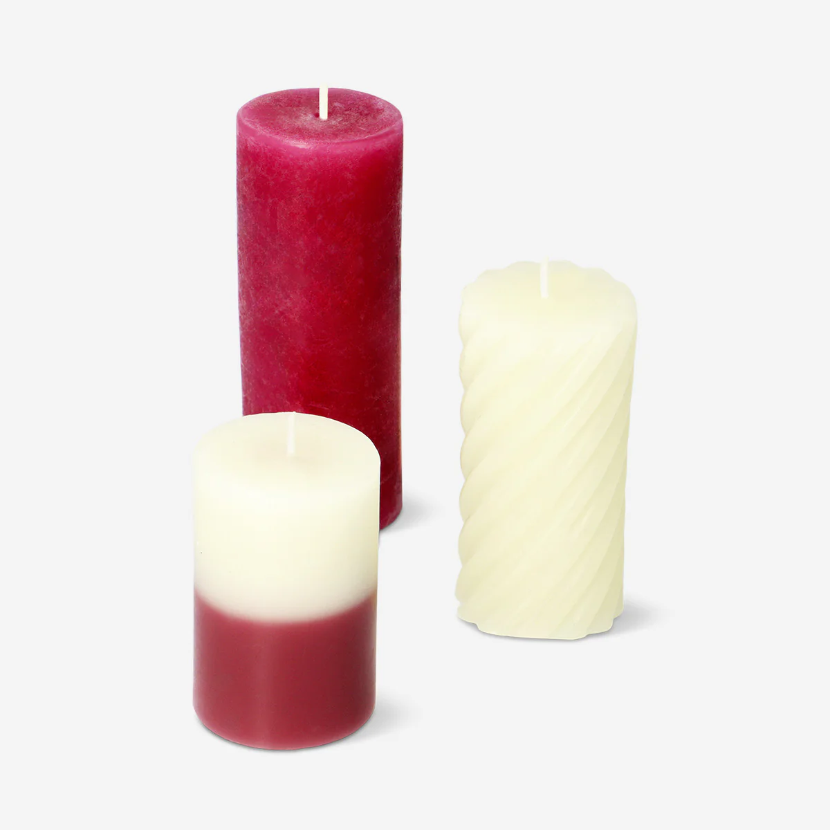 Red candle mix - 3 pcs - Image 2