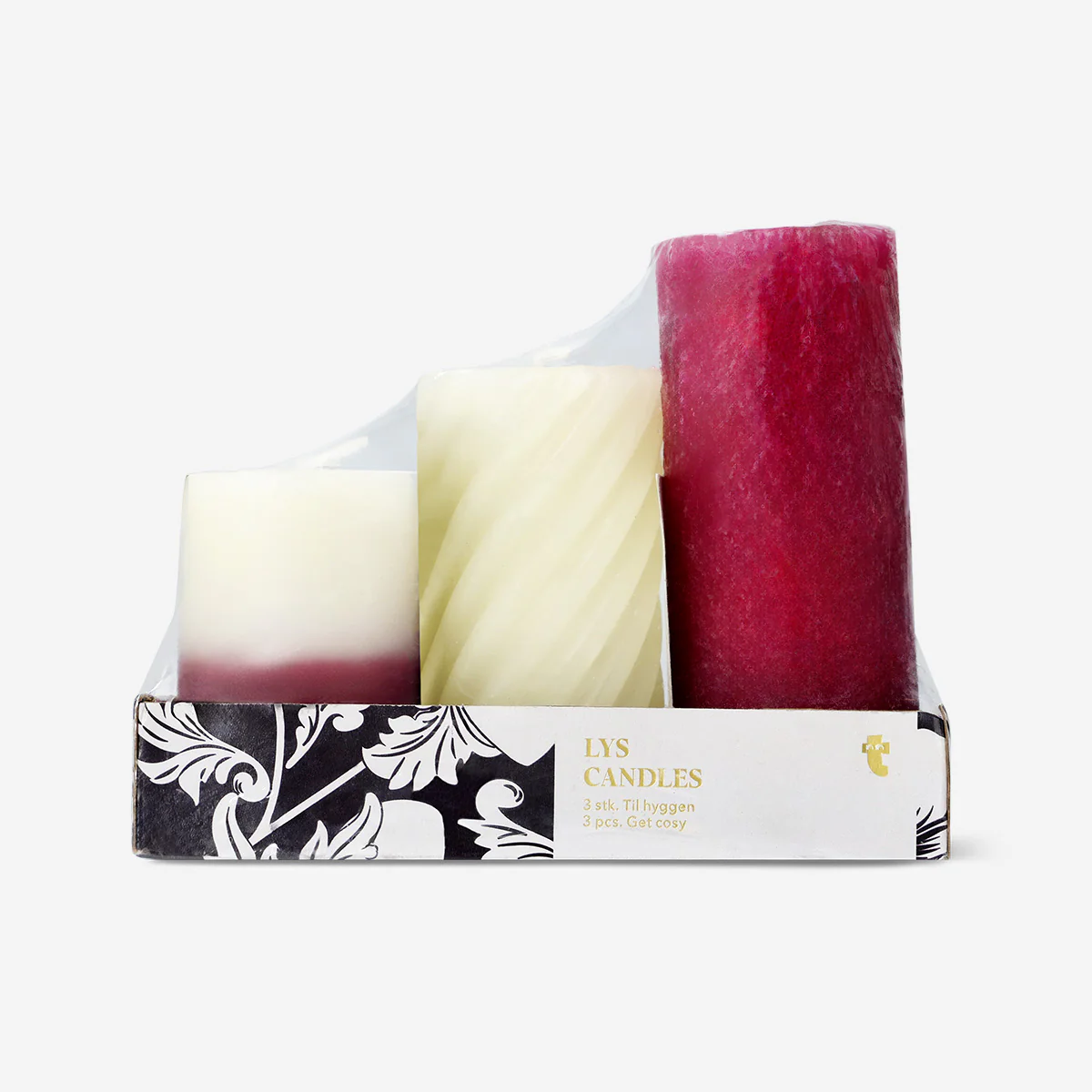Red candle mix - 3 pcs - Image 3