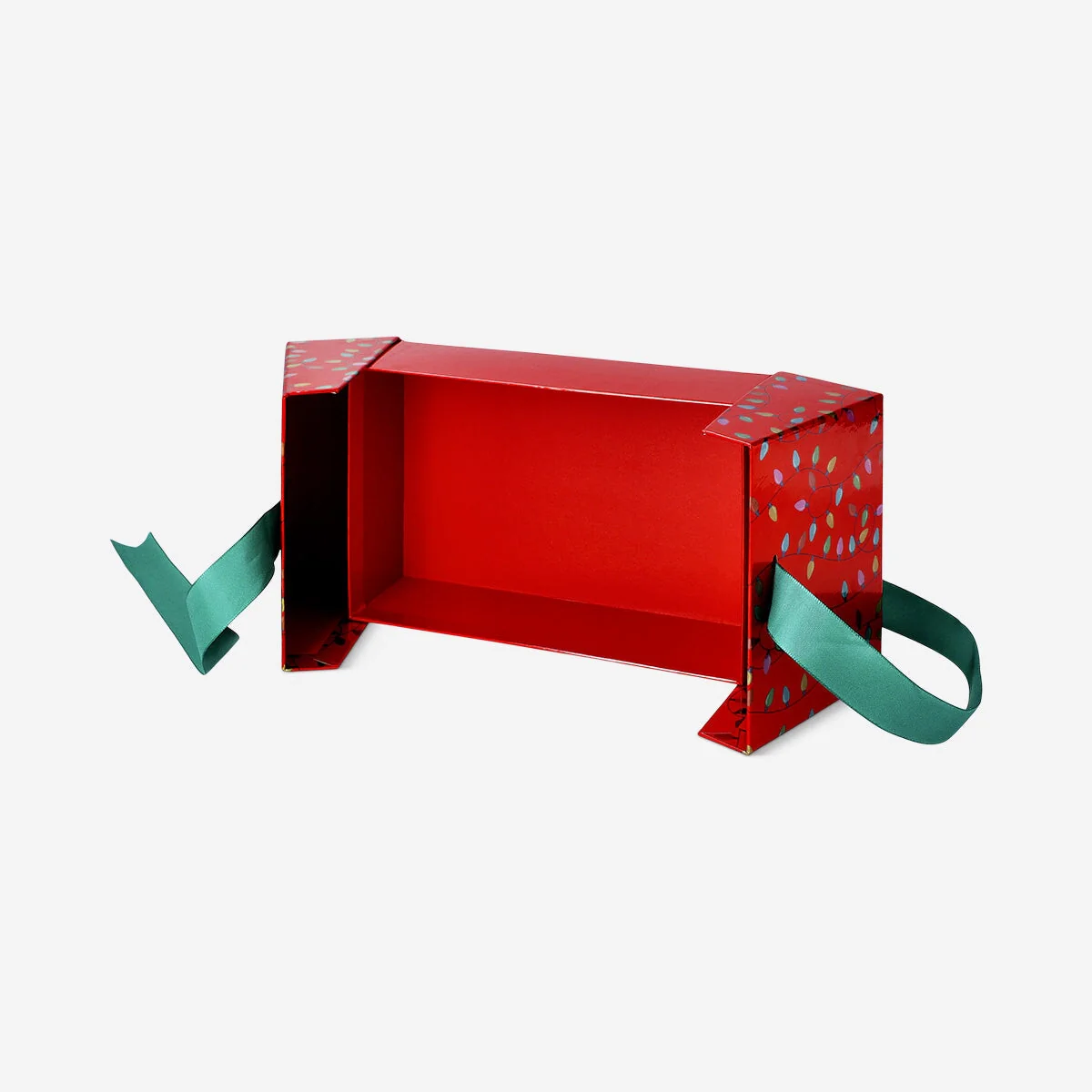 Red gift box with ribbon - 20 cm - Image 2