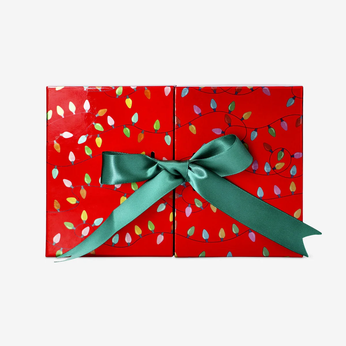 Red gift box with ribbon - 20 cm - Image 3