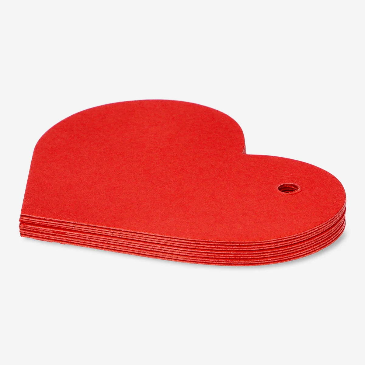 Red heart gift tags - 10 pcs - Image 2
