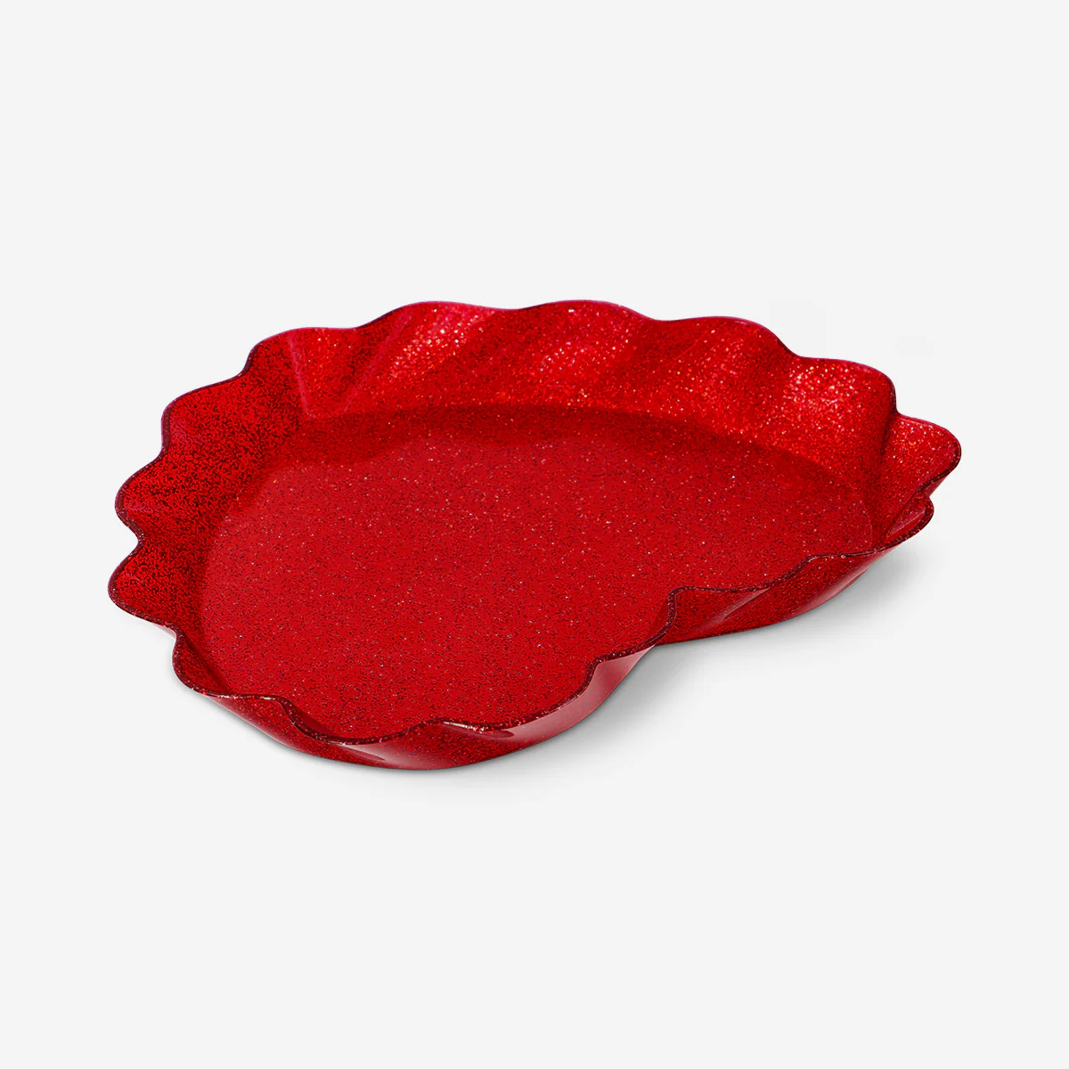Red heart serving plate - 20 cm - Image 2