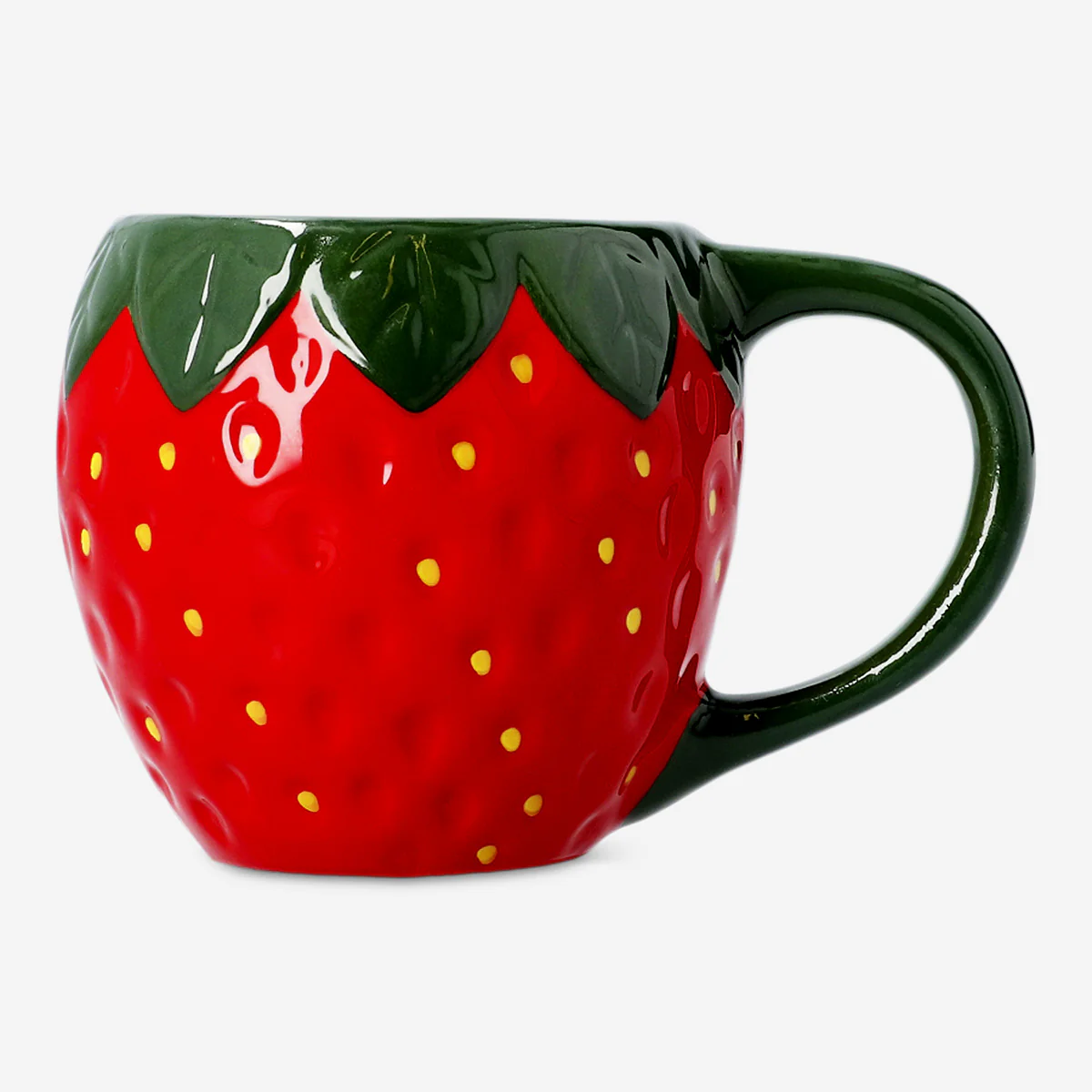 Red strawberry mug - 350 ml - Image 2