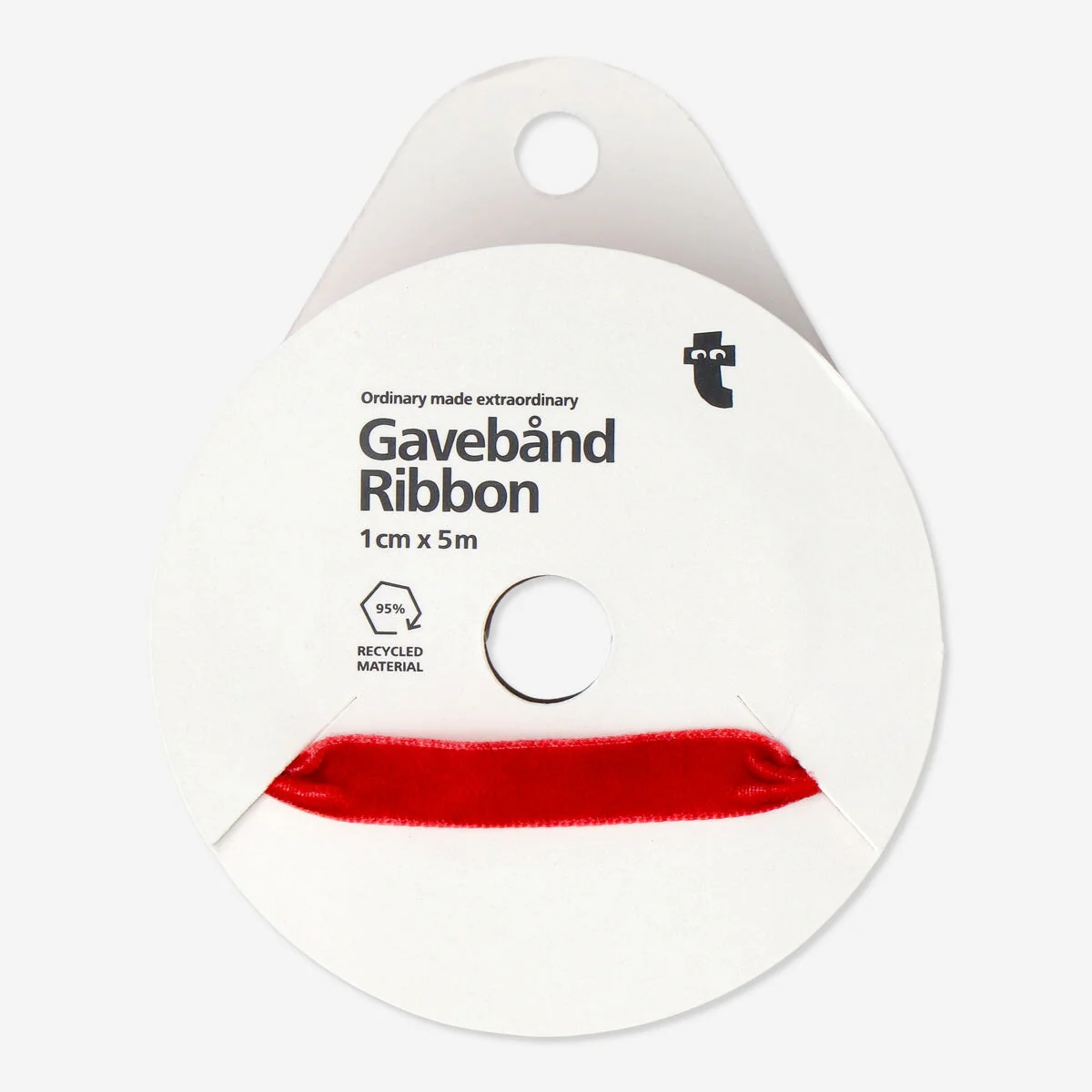 Red velvet ribbon - 5 m