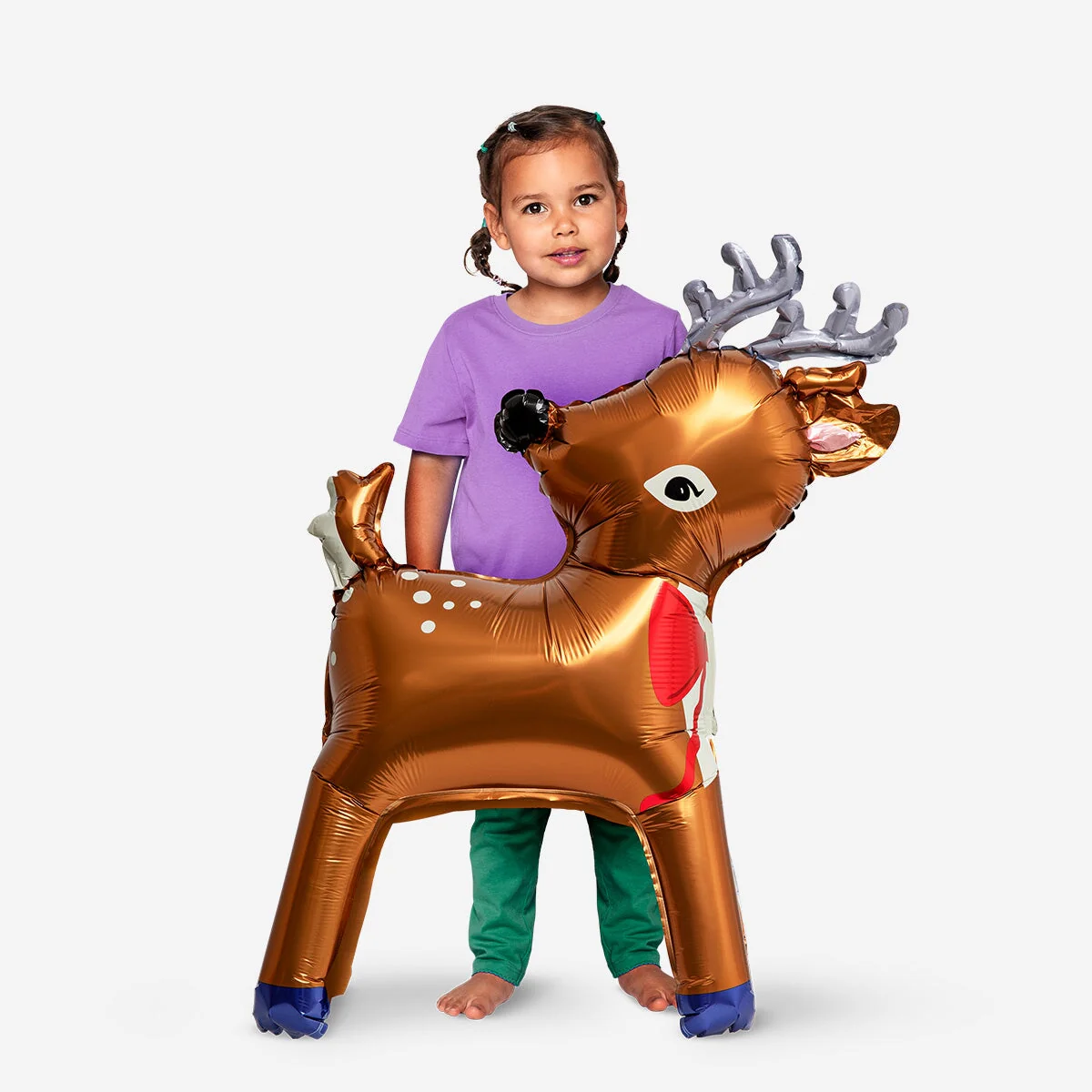 Reindeer foil balloon - 110 cm - Image 2