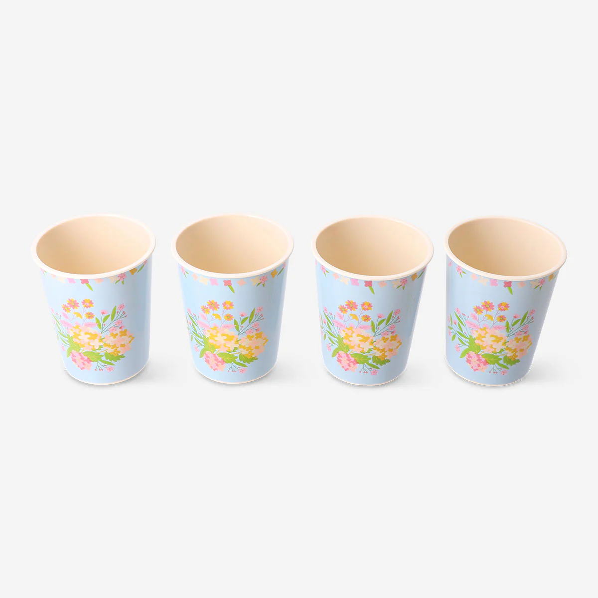 Reusable floral cups - 4 pcs - Image 2