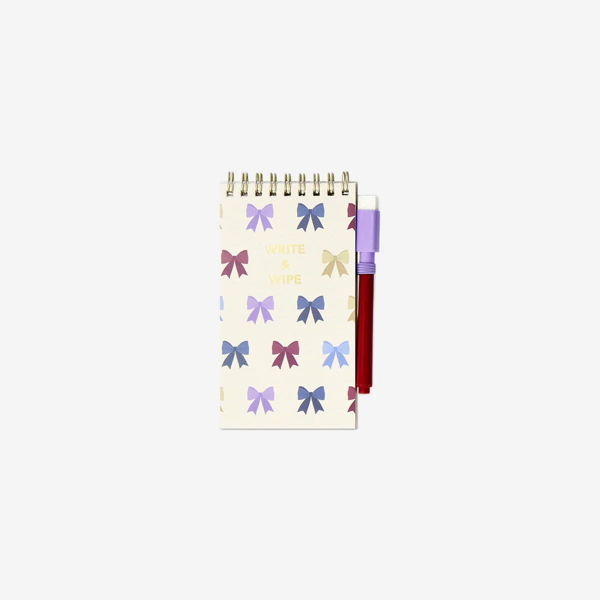 Reusable notebook with erasable marker