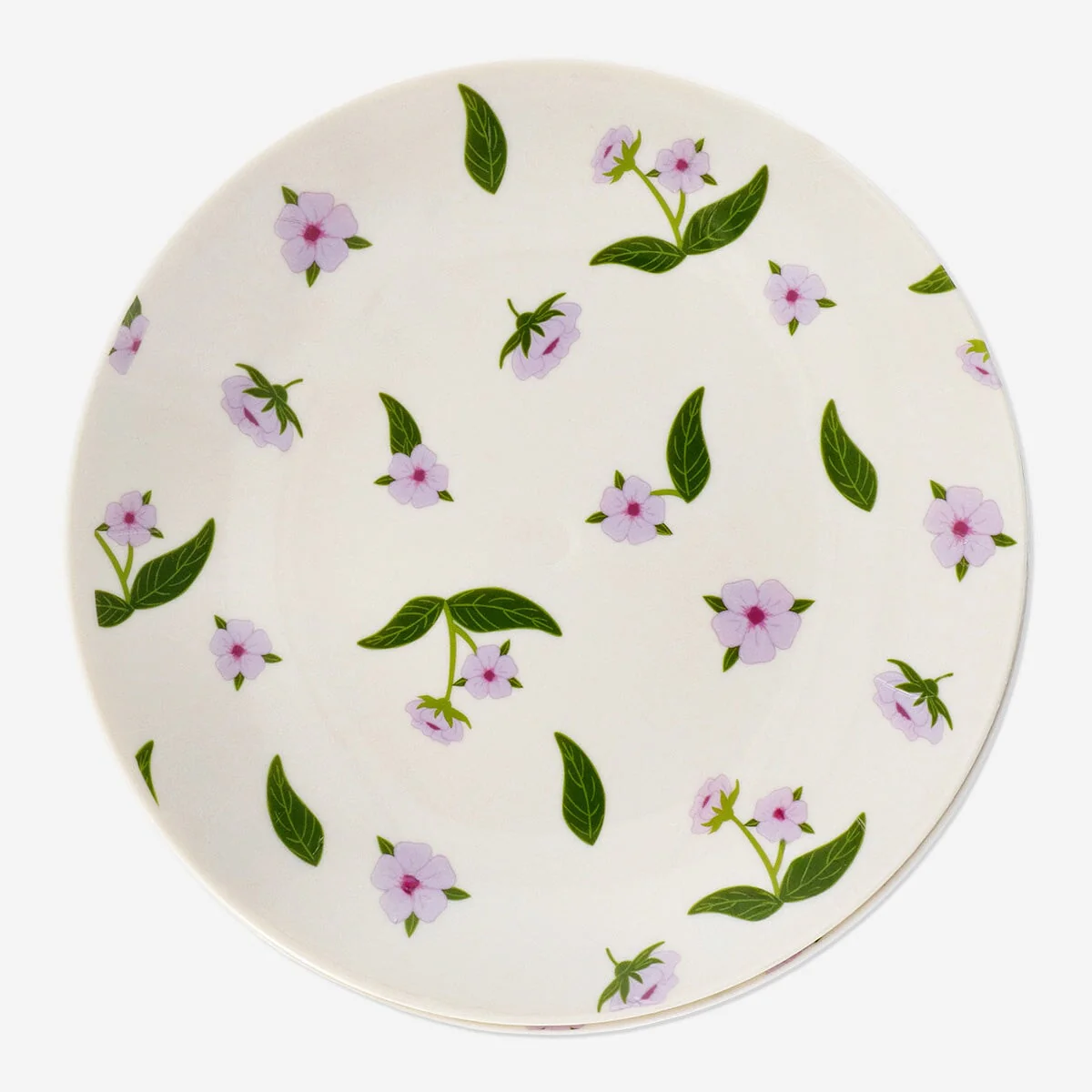 Reusable plates with cherry blossoms - 4 pcs - Image 2