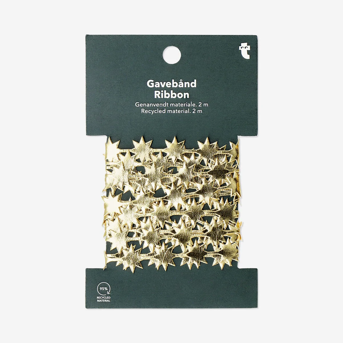 Ribbon with small gold stars - 2 m - Image 3