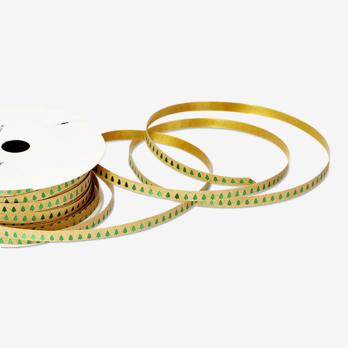 Ribbon with green foil trees - 30 m - Image 3