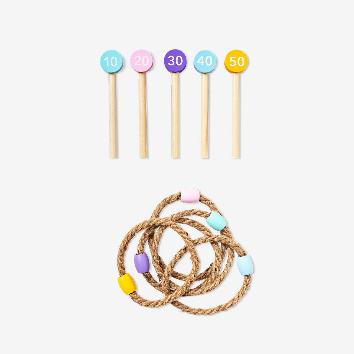 Ring toss game with fruit design - 15 pcs - Image 3
