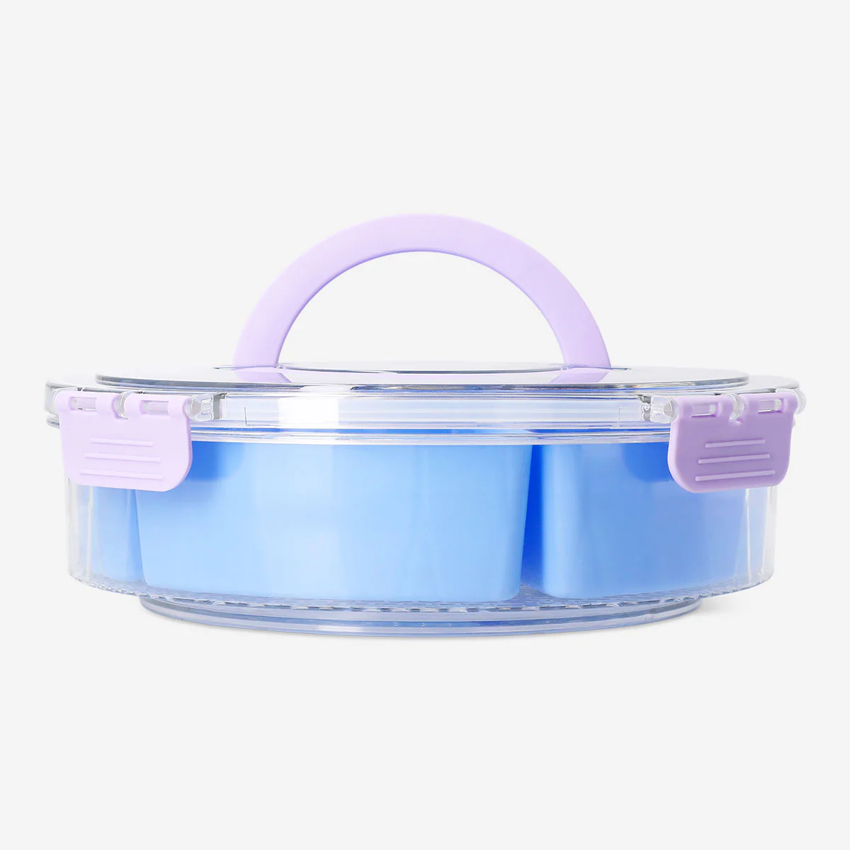Blue rotating snack box with lid - Image 2