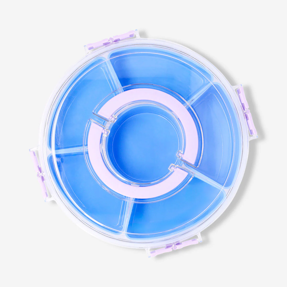 Blue rotating snack box with lid - Image 3