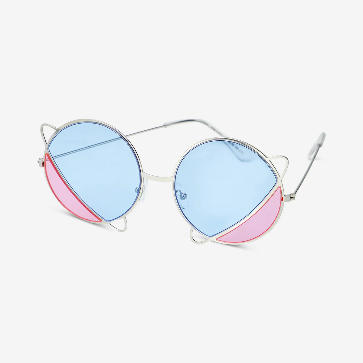 Round planet sunglasses with metal frame - Image 2