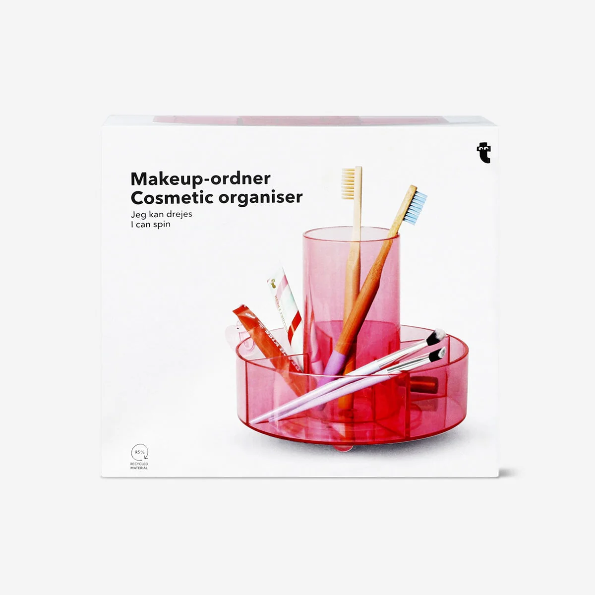 Round plexiglass cosmetics organiser - Image 3