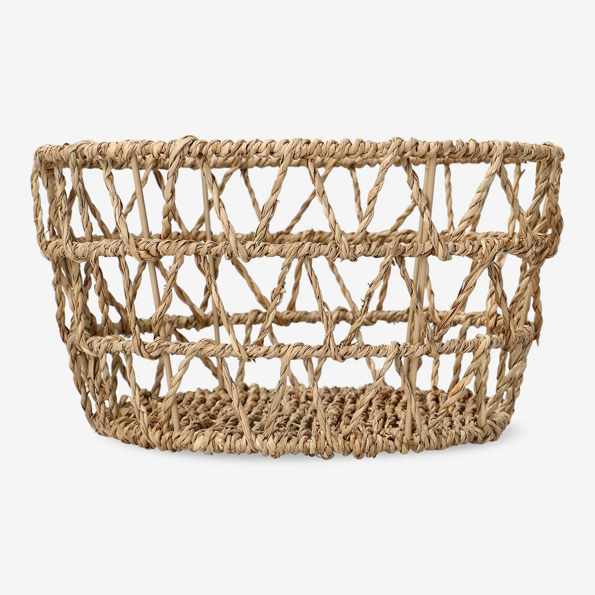 Round seagrass basket - 25 cm - Image 2
