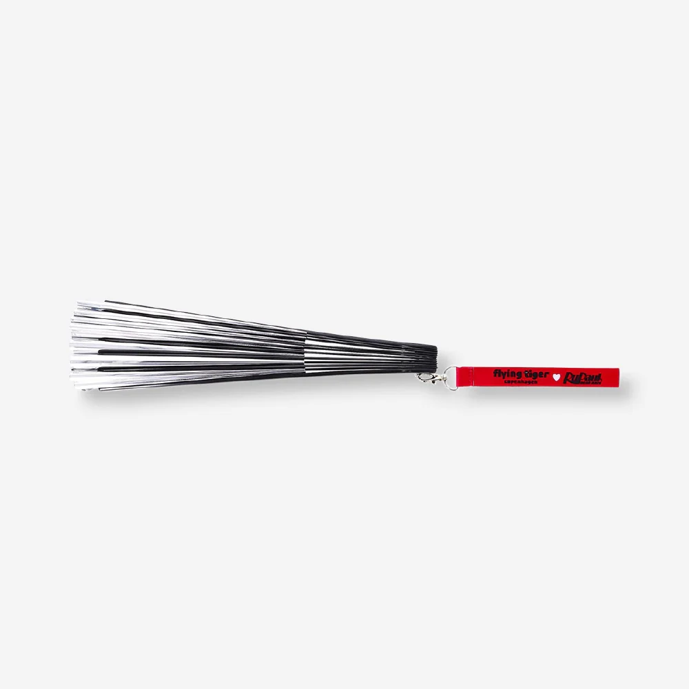 RuPaul's Drag Race x Flying Tiger Copenhagen - Silver clack fan with strap - Image 3