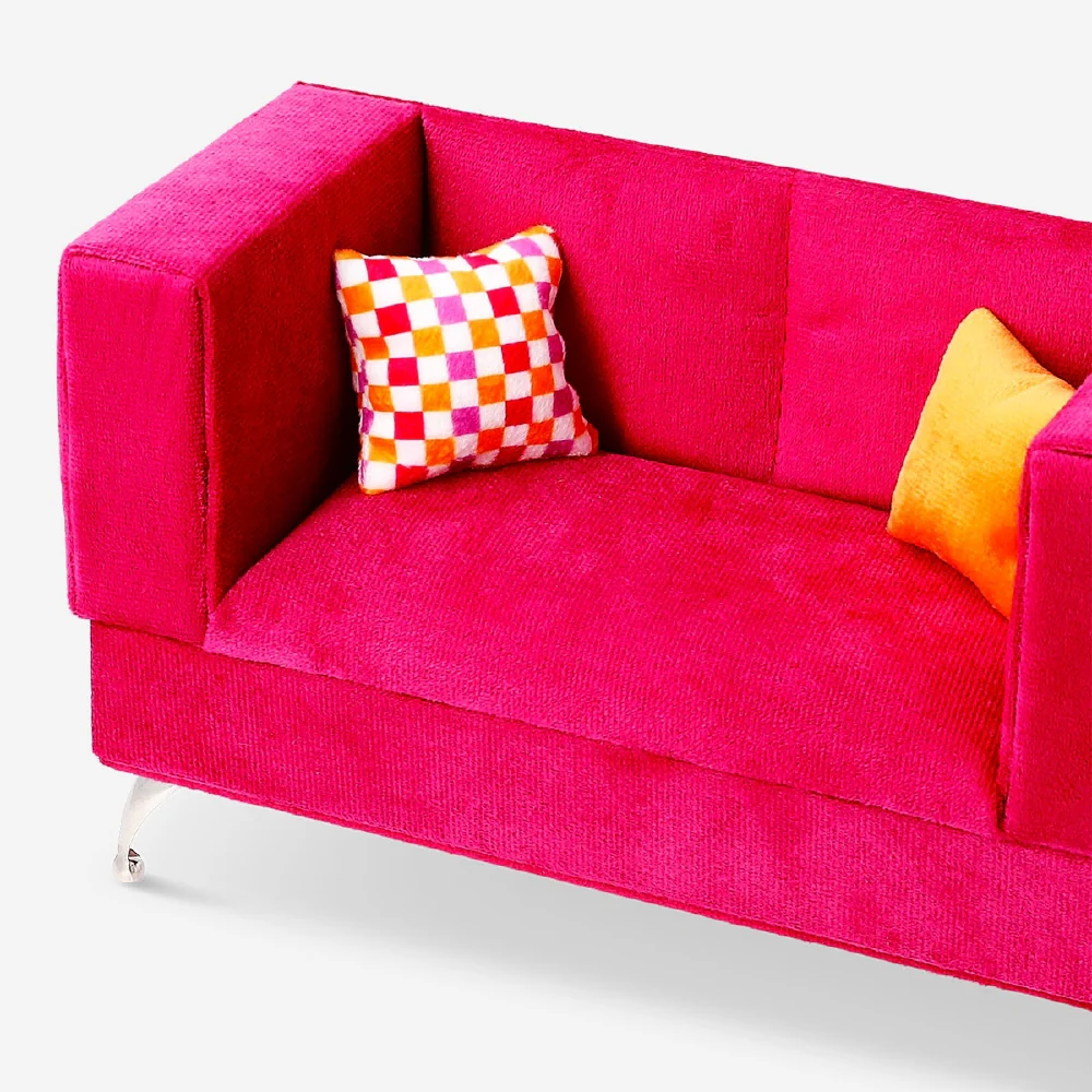 RuPaul's Drag Race x Flying Tiger Copenhagen - Velvet jewellery box as pink sofa - Image 3