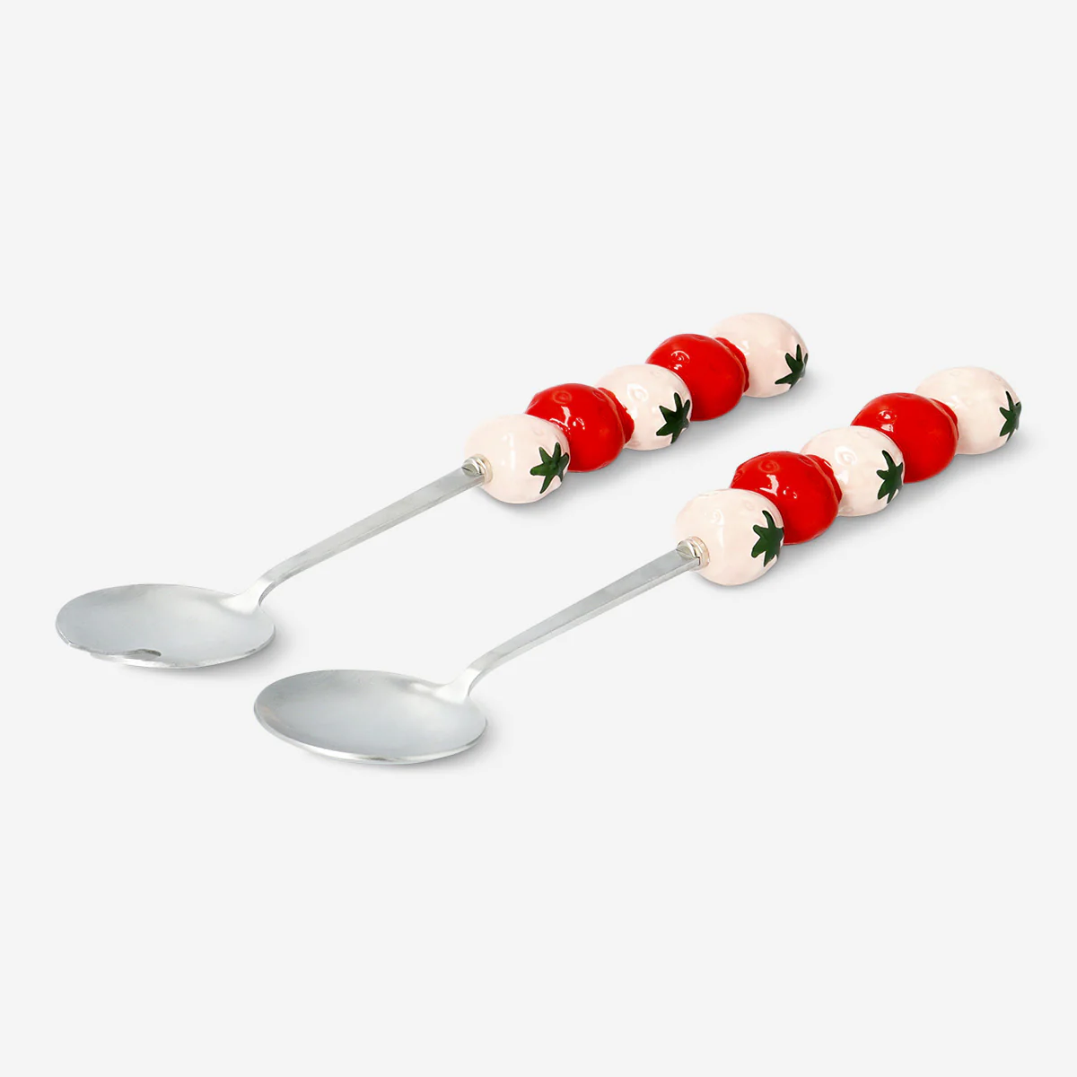 Salad servers with strawberries - 2 pcs - Image 3