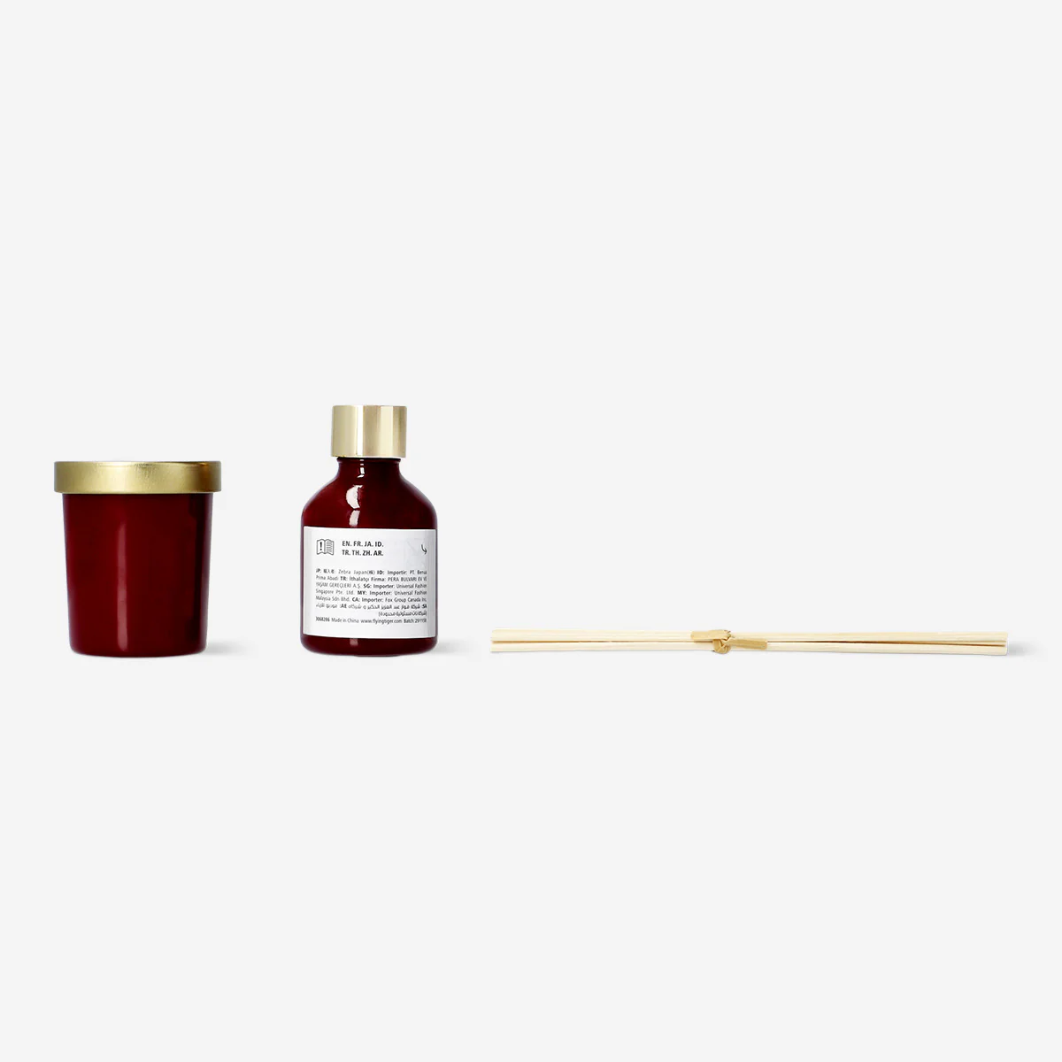 Scented candle and diffuser set - Dark orchid and vanilla fragrance - Image 2